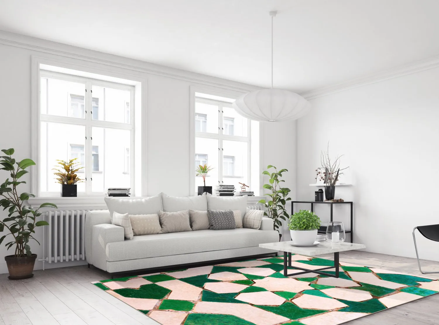 Tappeto Wilton - Chia (verde/beige)