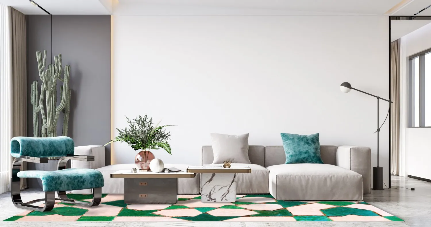Tappeto Wilton - Chia (verde/beige)