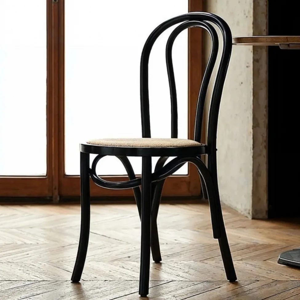 Sedia - Bistro (rattan/nero) - 2 pezzi