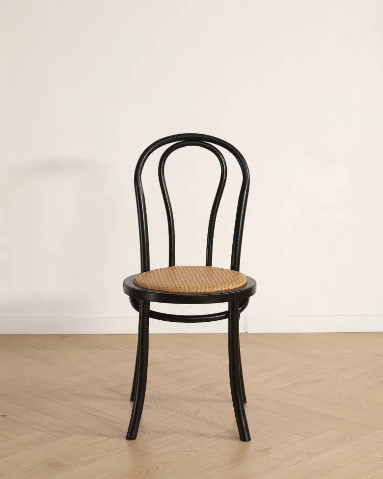 Sedia - Bistro (rattan/nero) - 2 pezzi