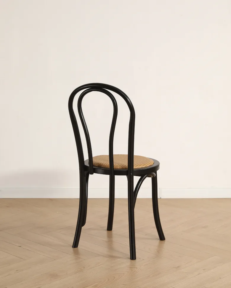 Sedia - Bistro (rattan/nero) - 2 pezzi
