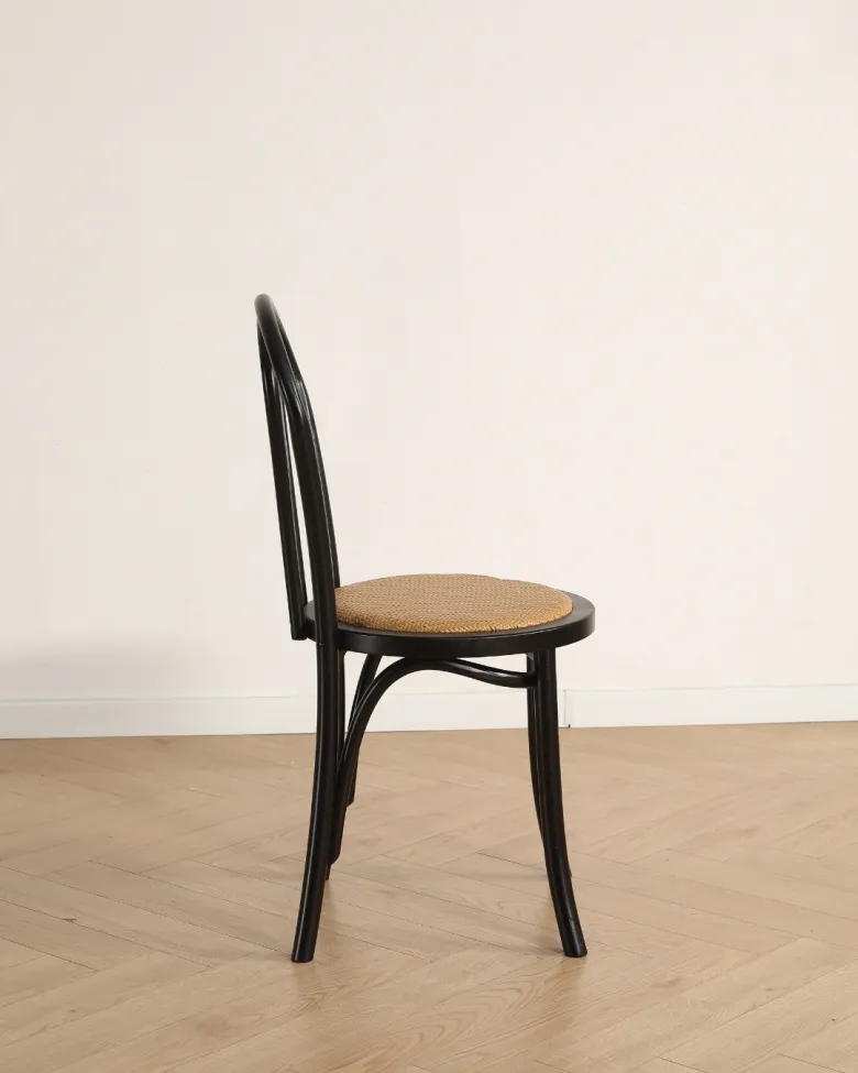 Sedia - Bistro (rattan/nero) - 2 pezzi
