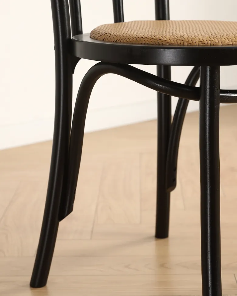 Sedia - Bistro (rattan/nero) - 2 pezzi