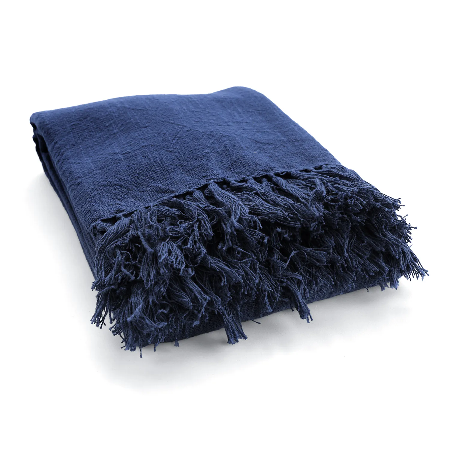 Coperte - Veya cotton throw (blu navy)