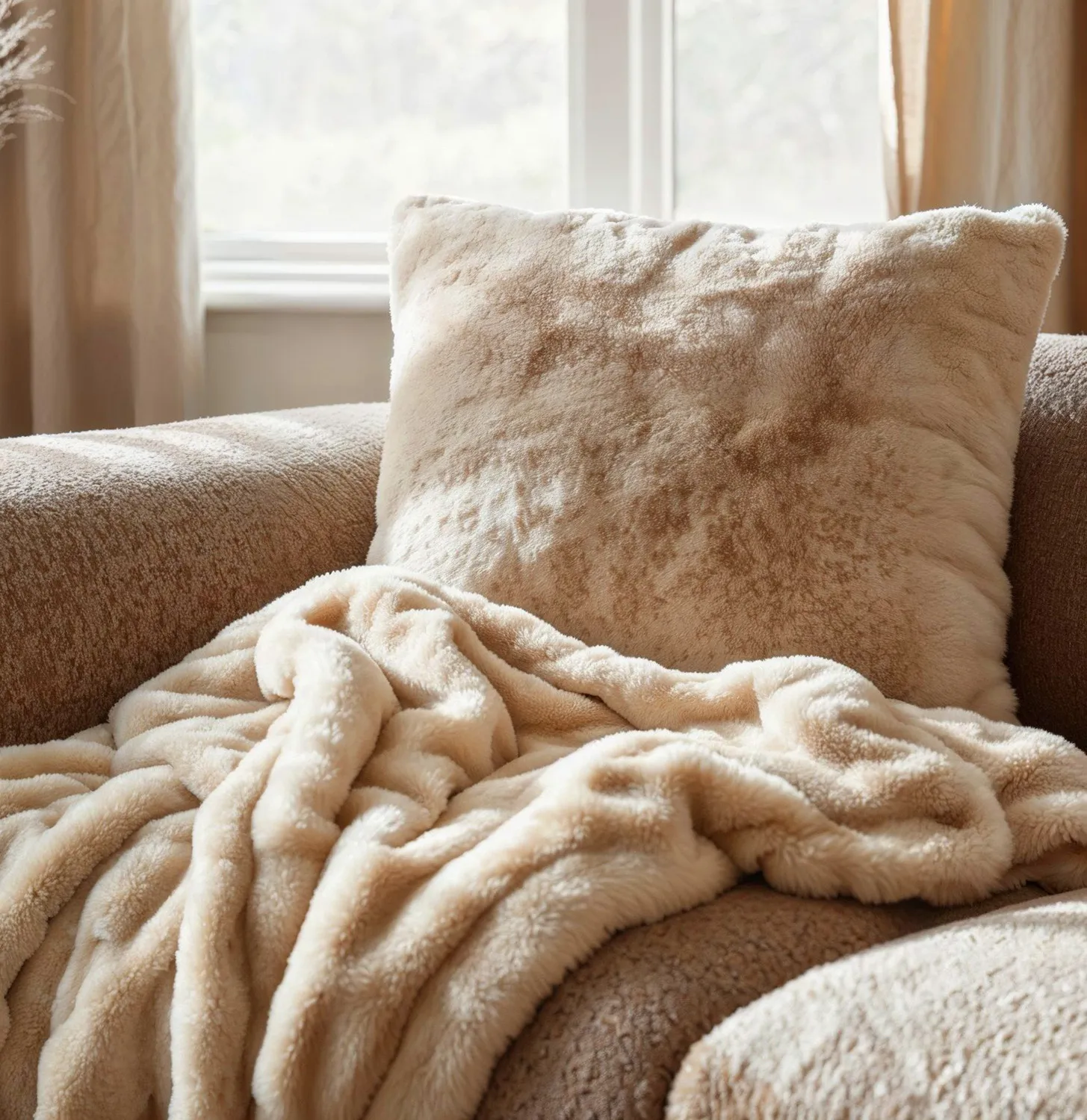 Coperte - Aranga Bubble Throw (beige)