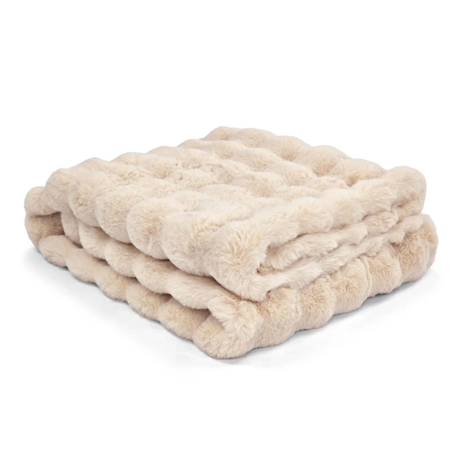 Coperte - Aranga Bubble Throw (beige)