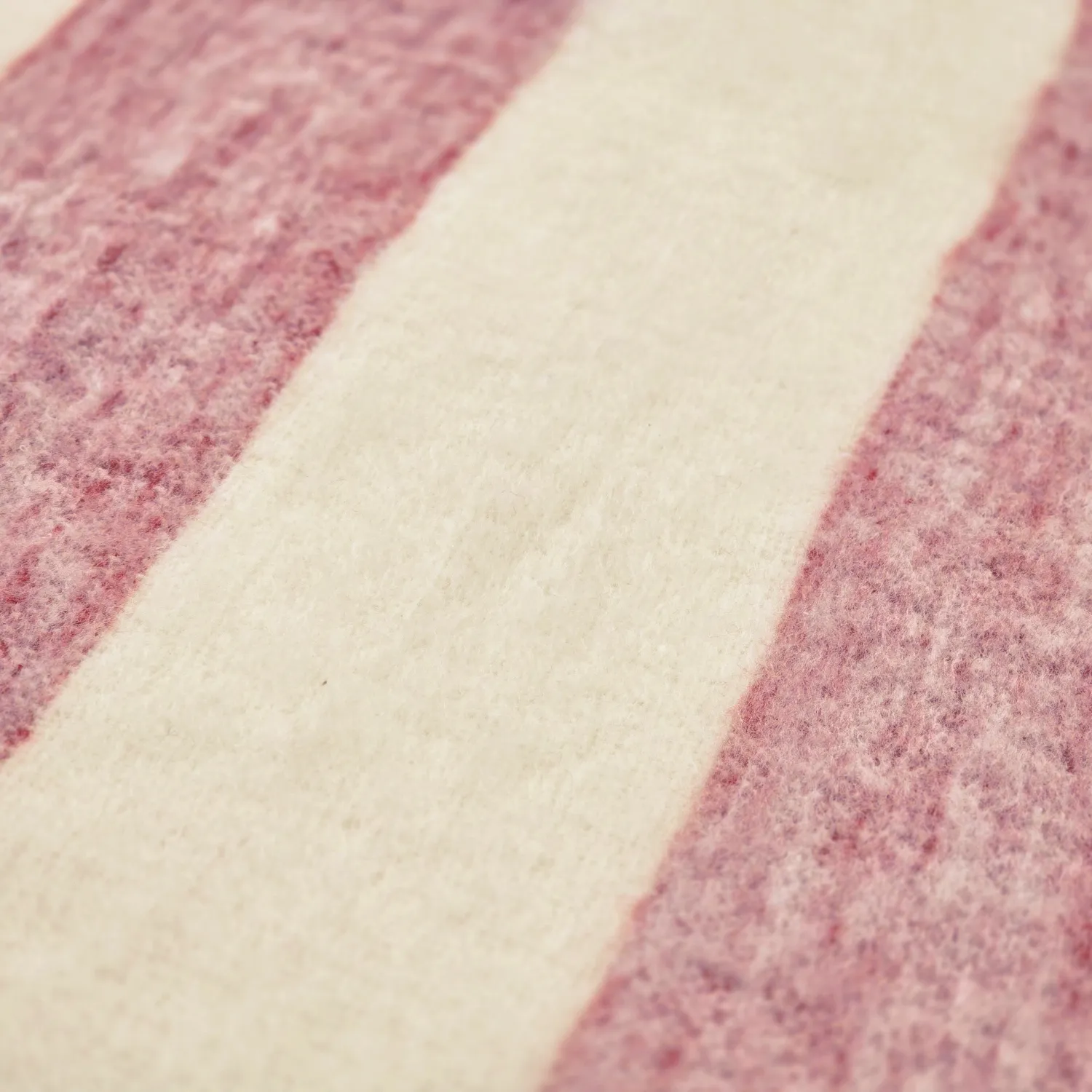 Coperte - Plaid in misto lana - Beatriz Stripe (rosso/bianco)