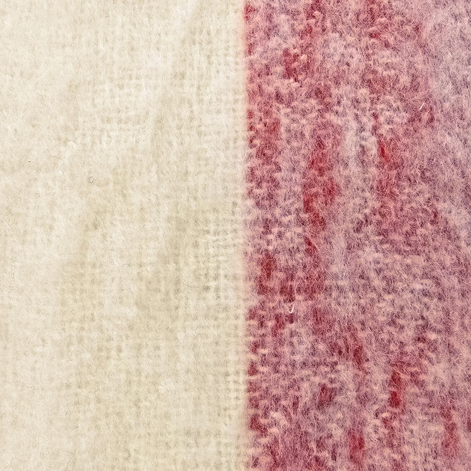 Coperte - Plaid in misto lana - Beatriz Stripe (rosso/bianco)