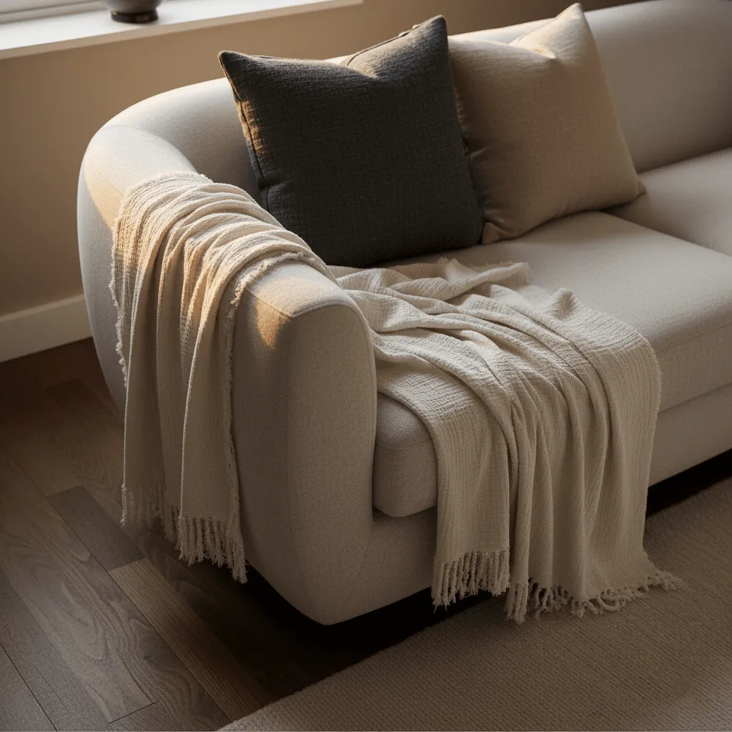 Coperte - Plaid in mussola - Dorena (grigio)