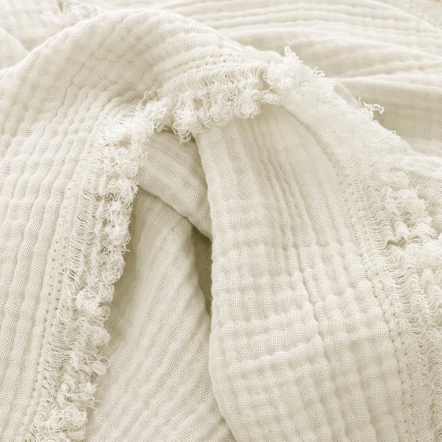 Coperte - Plaid in mussola - Dorena (grigio)
