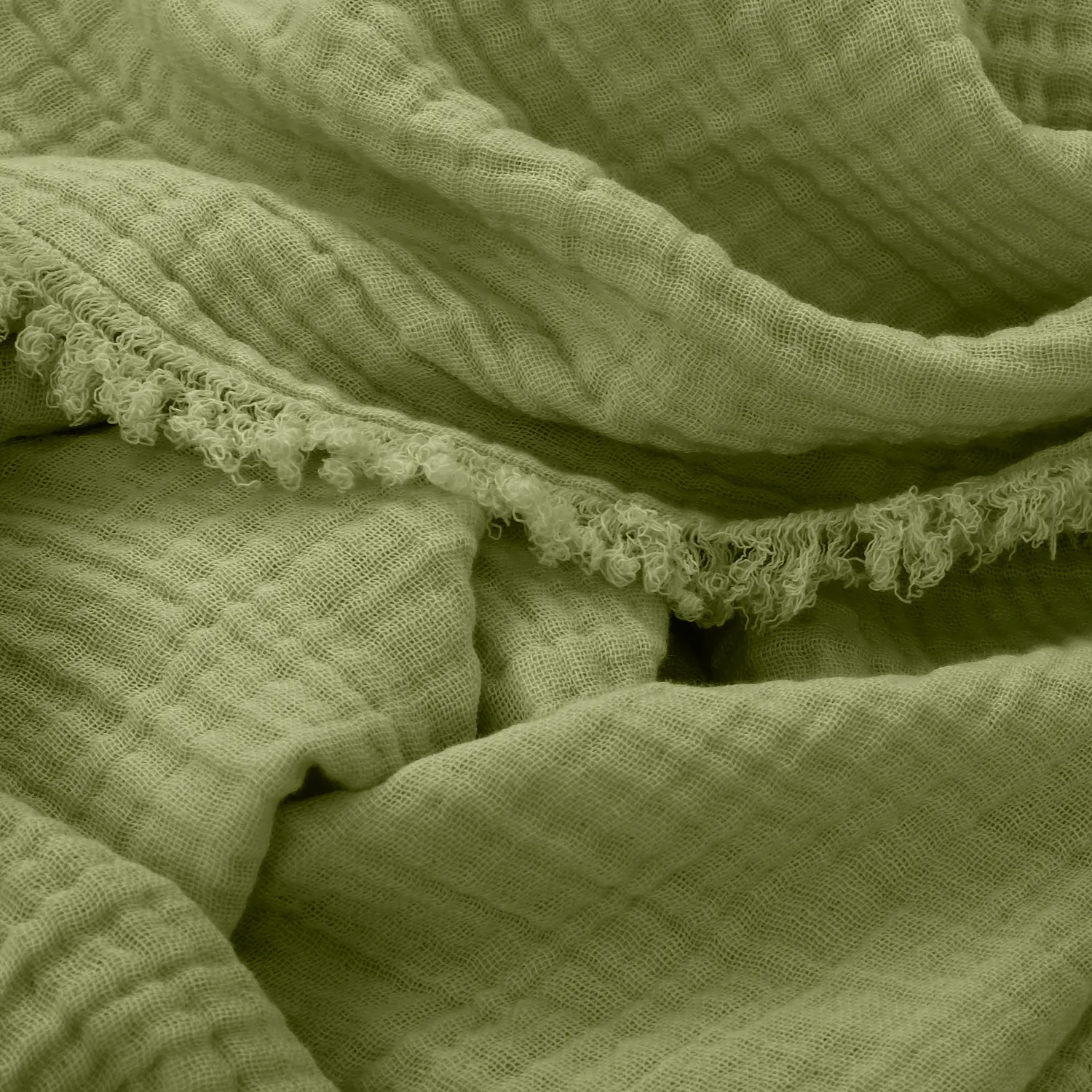 Coperte - Plaid in mussola - Dorena (verde)