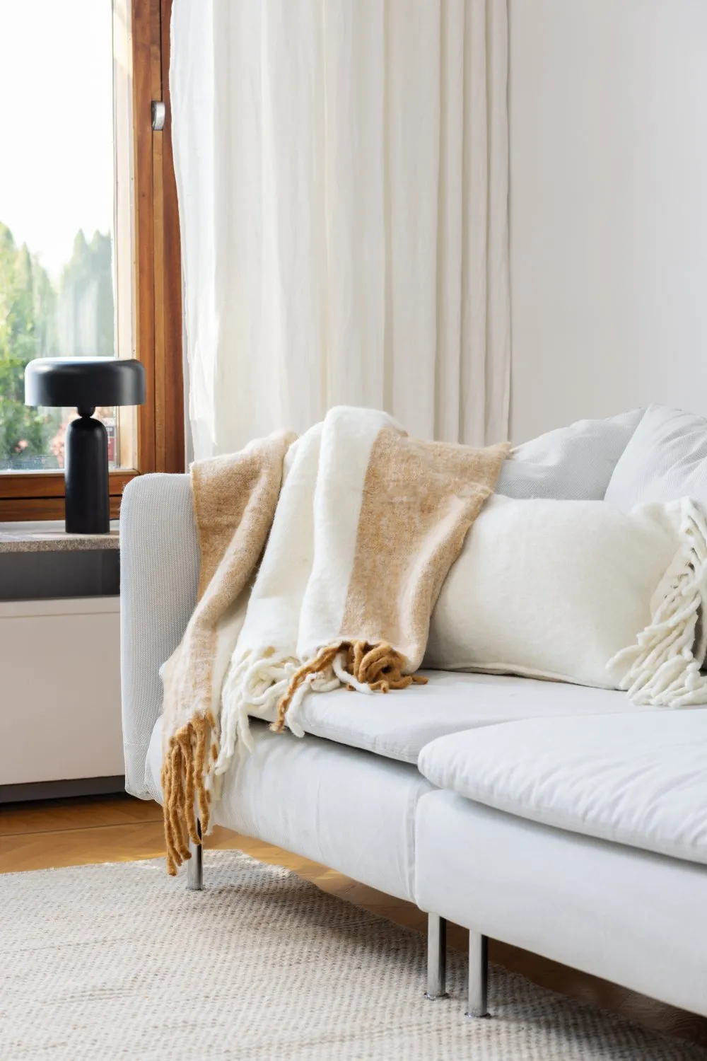 Coperte - Plaid in misto lana - Carol (giallo)