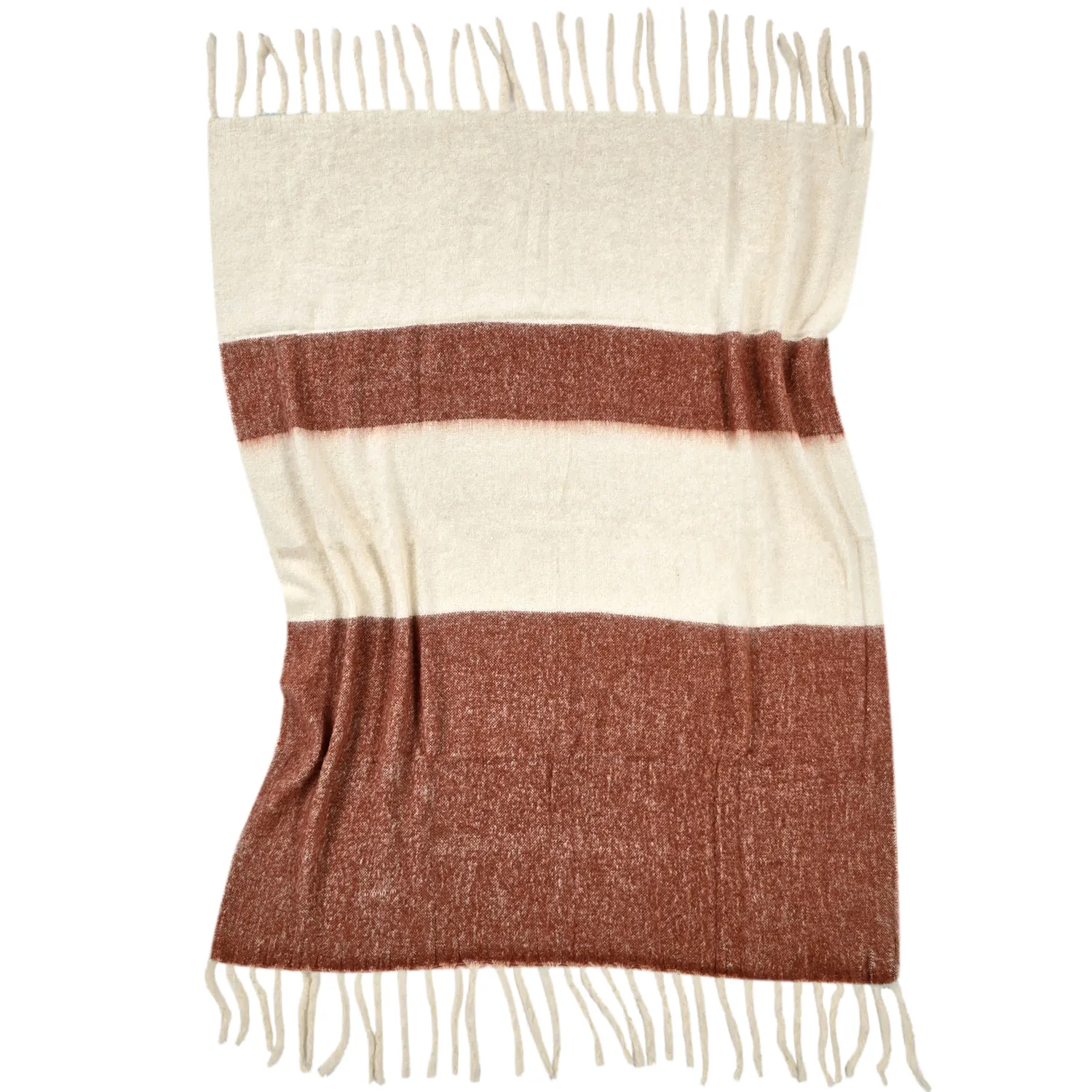 Coperte - Plaid in misto lana - Carrie (rosa)