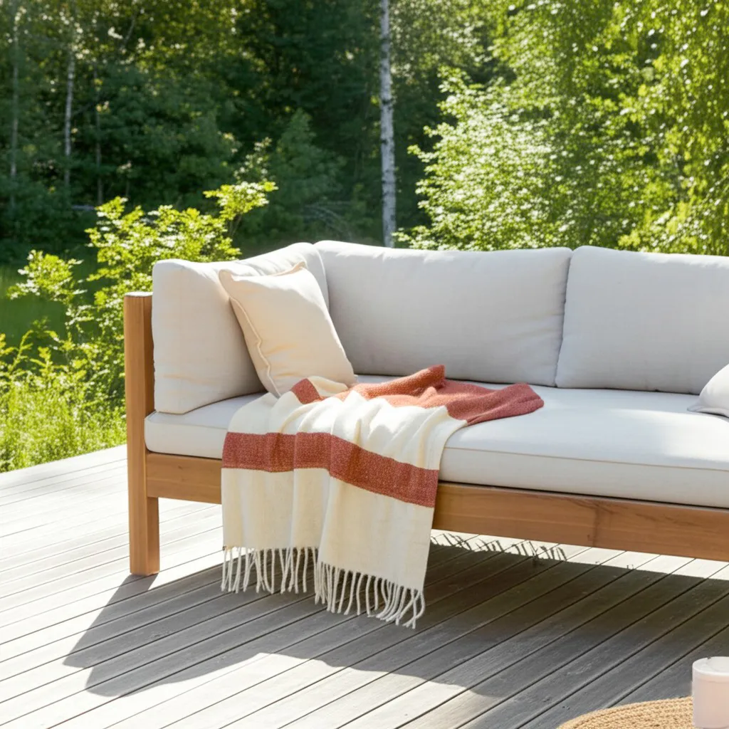 Coperte - Plaid in misto lana - Carrie (rosa)