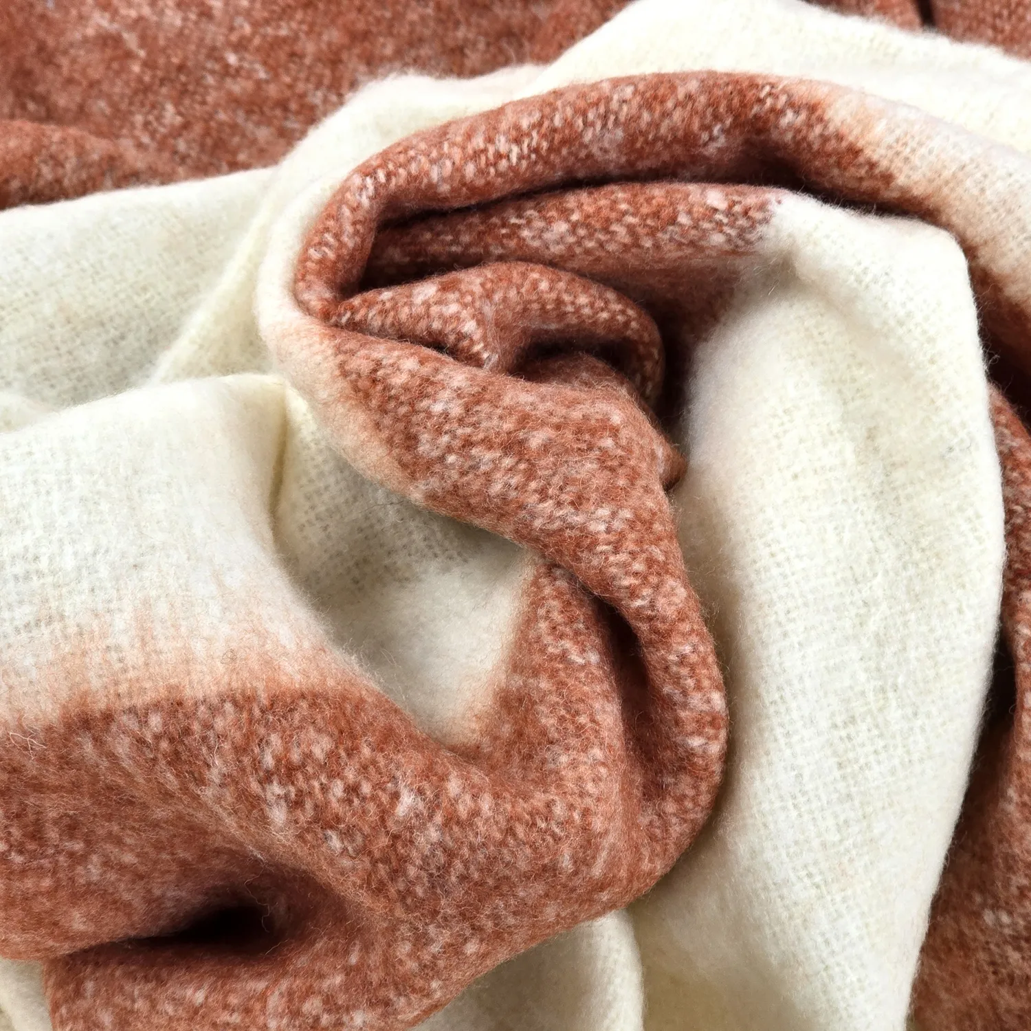 Coperte - Plaid in misto lana - Carrie (rosa)