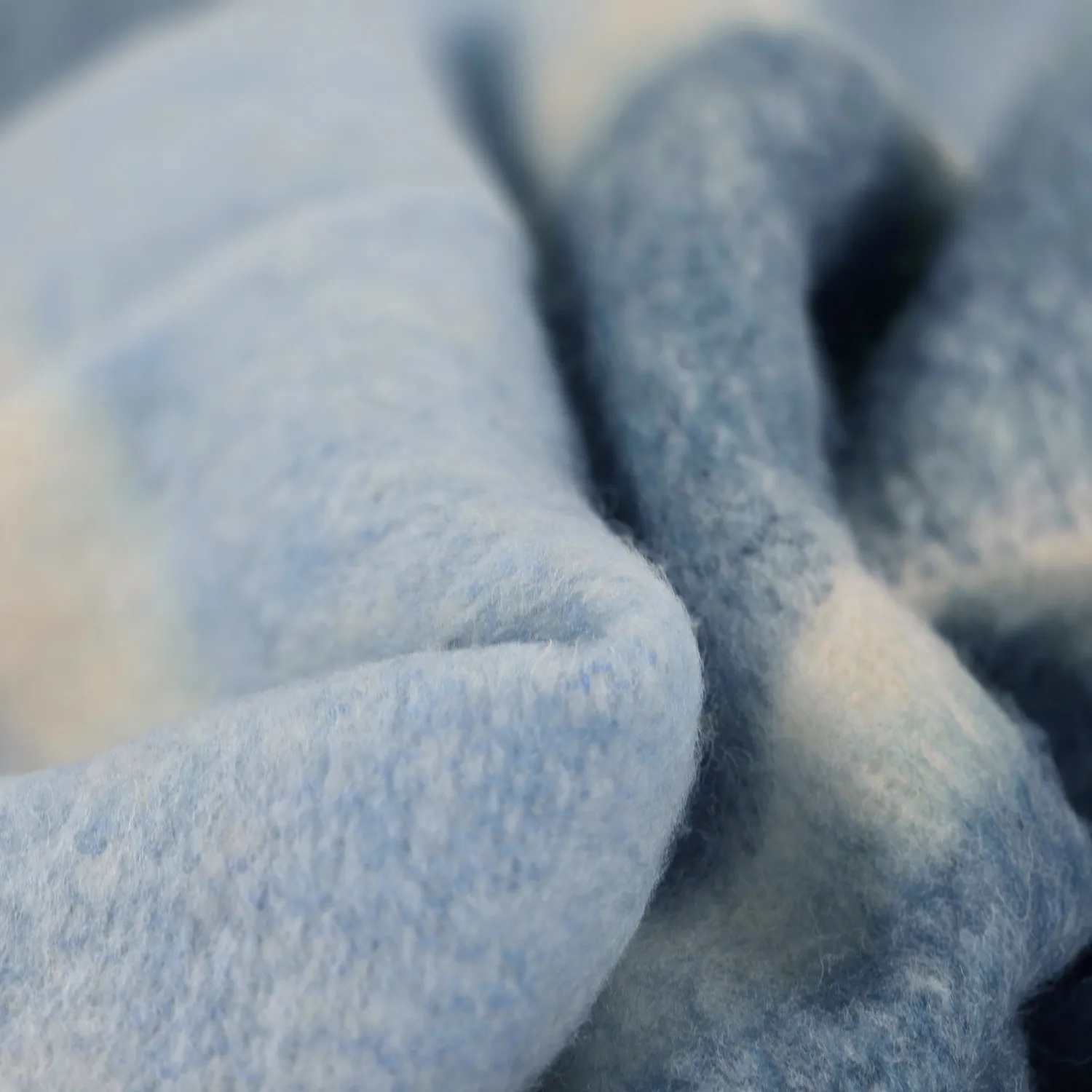 Coperte - Plaid in misto lana - Charlotte (blu)