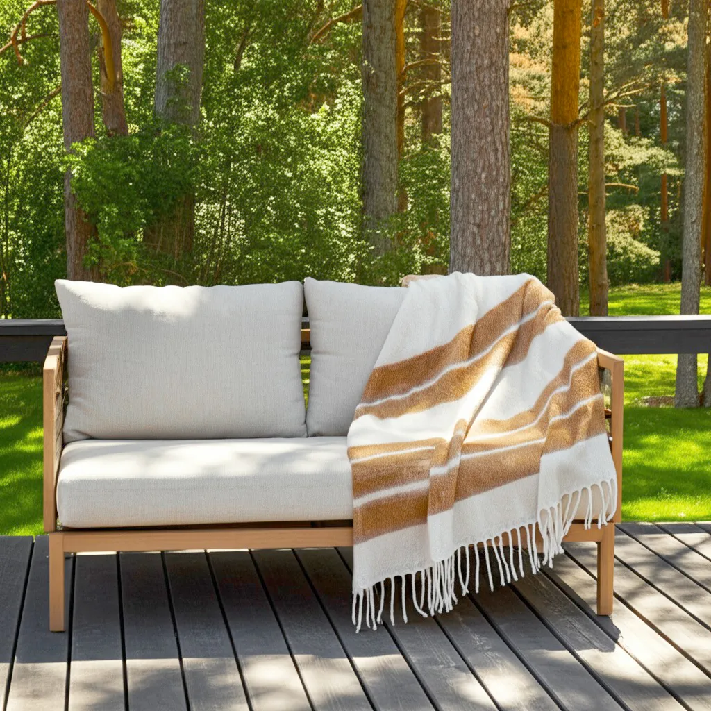 Coperte - Plaid in misto lana - Charlotte (giallo)