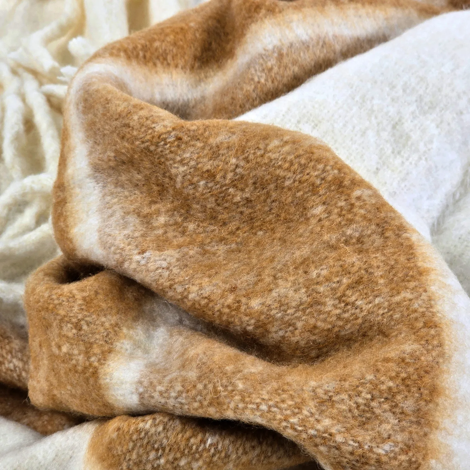 Coperte - Plaid in misto lana - Charlotte (giallo)