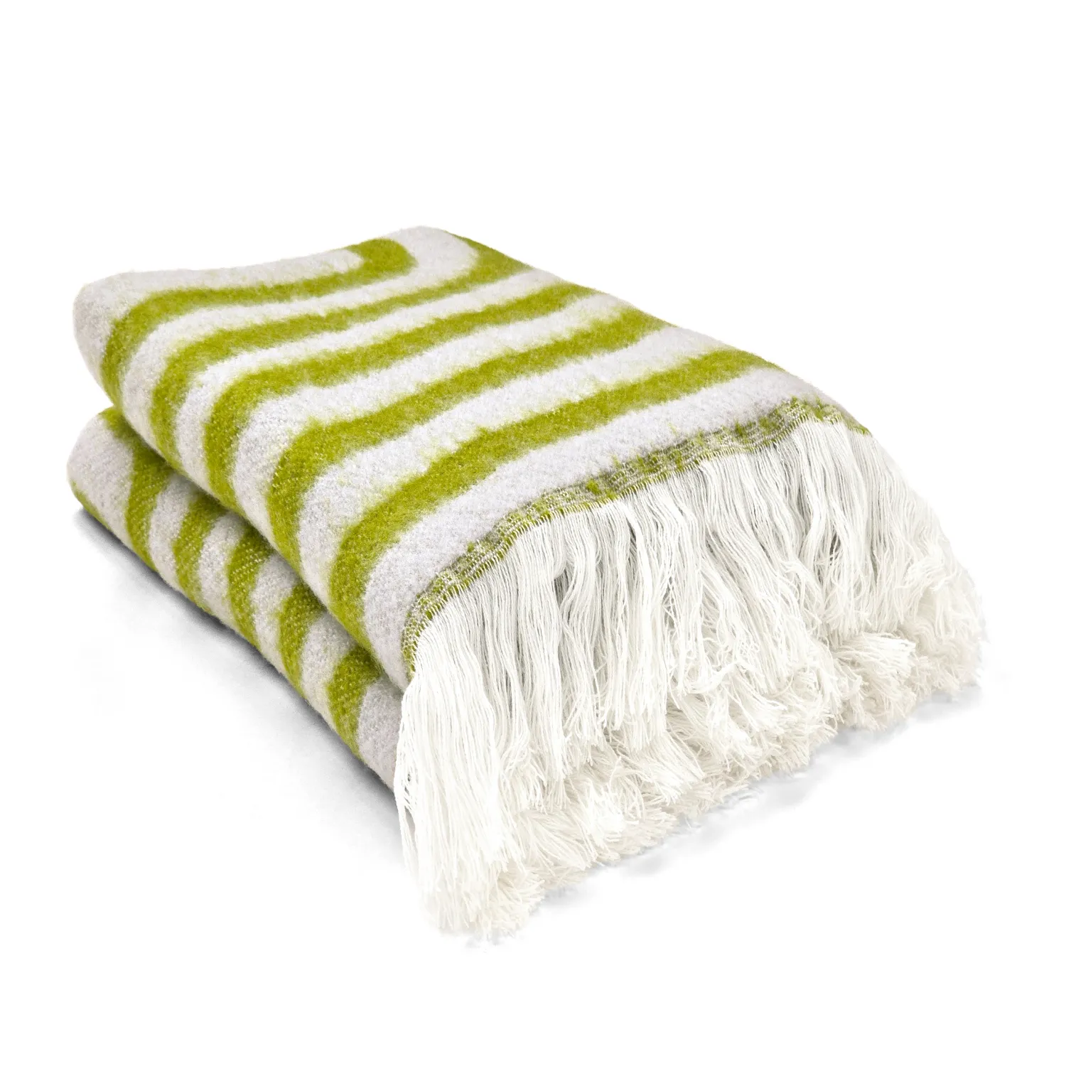 Coperte - Plaid in misto lana - Melody (verde/viola)