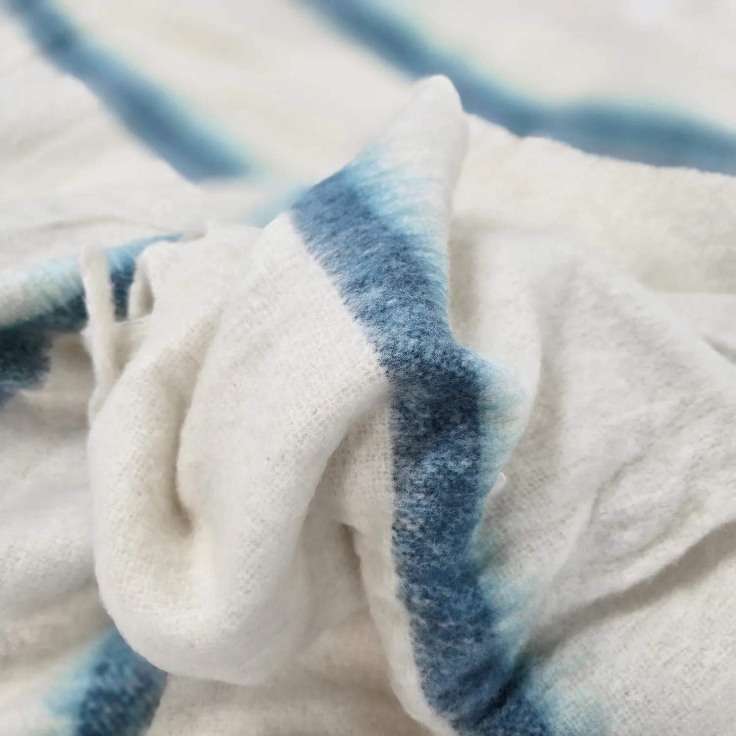 Coperte - Plaid in misto lana - Miranda (blu)