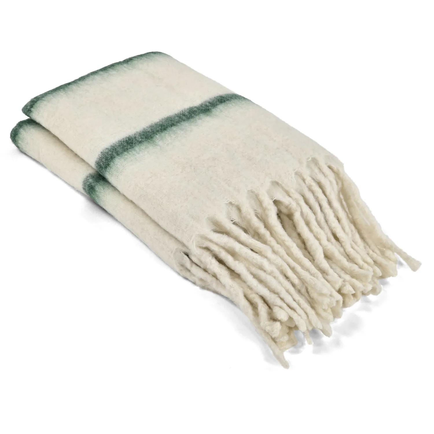 Coperte - Plaid in misto lana - Miranda (verde)