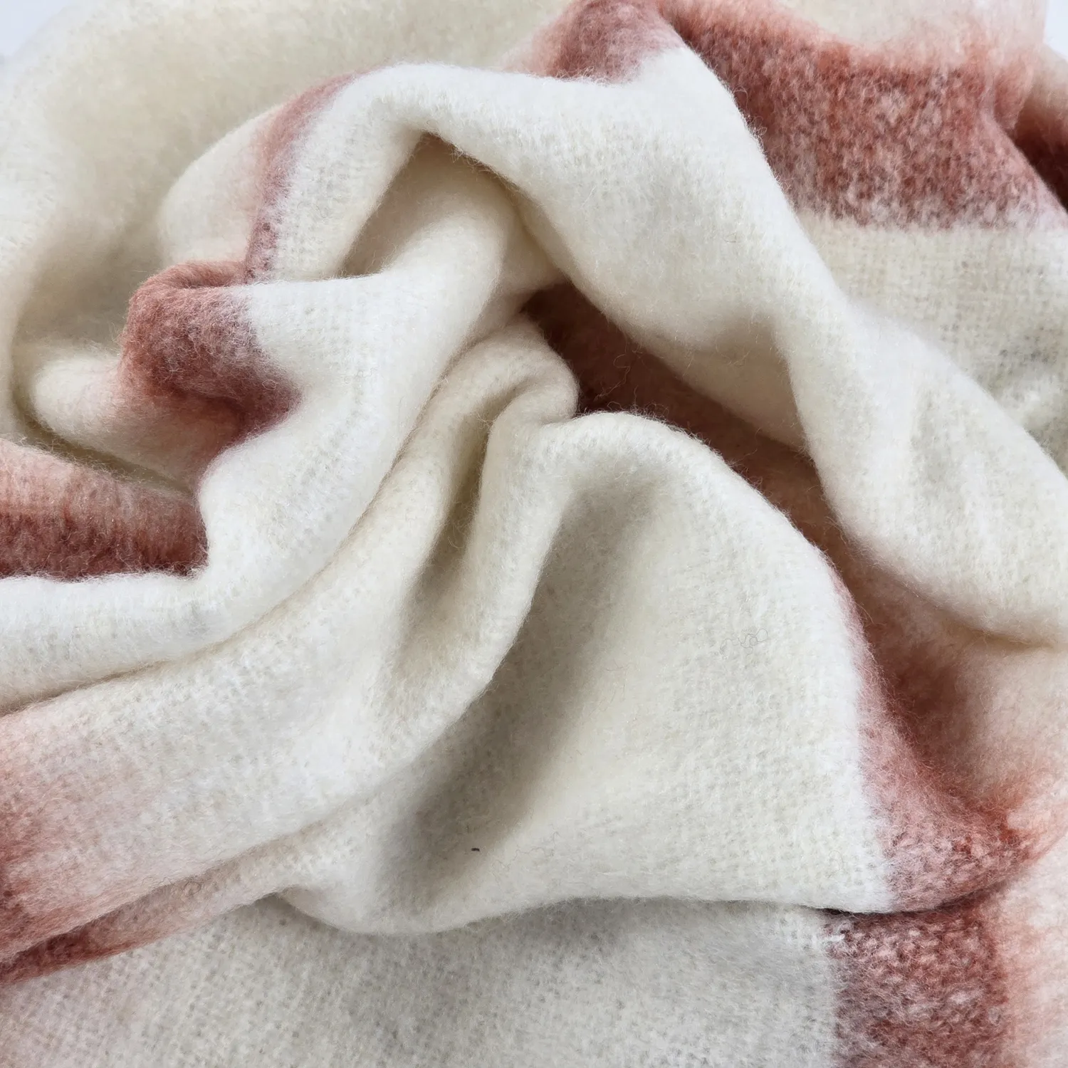 Coperte - Plaid in misto lana - Miranda (rosa)