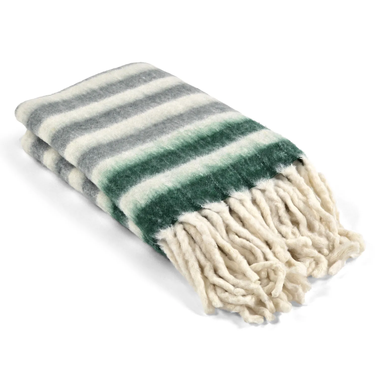 Coperte - Plaid in misto lana - Monica (verde)