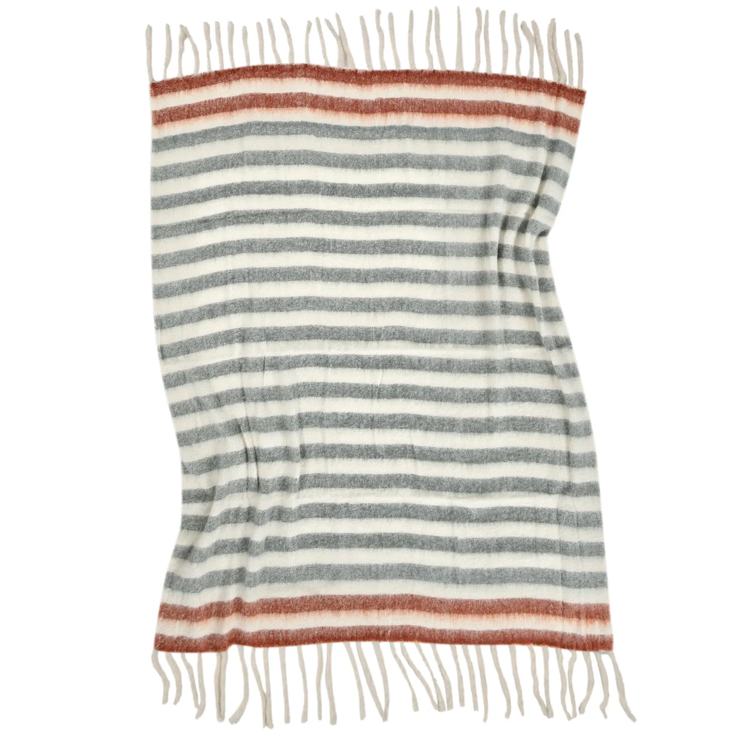 Coperte - Plaid in misto lana - Monica (rosa)