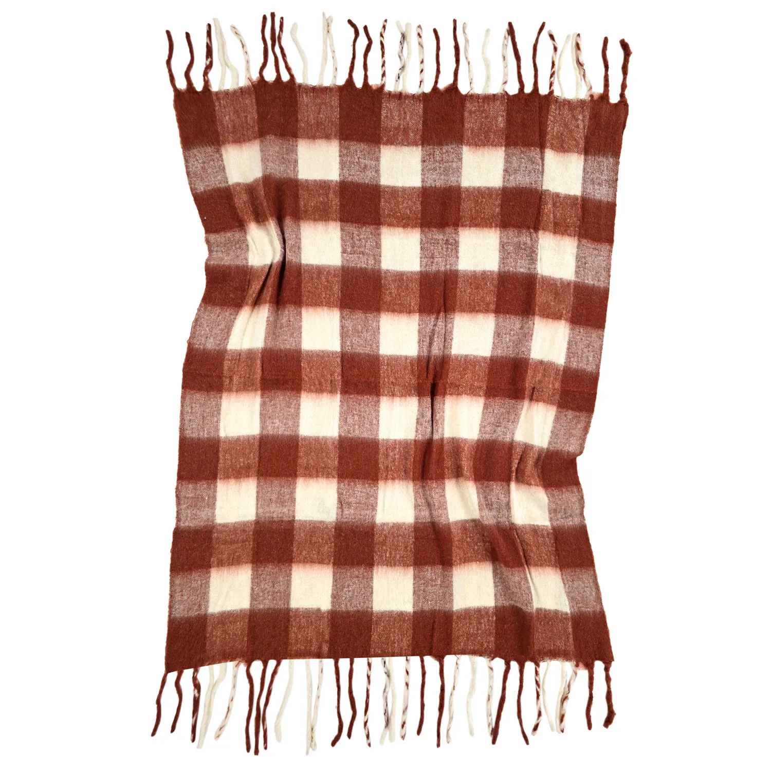 Coperte - Plaid in misto lana - Phoebe (rosa)