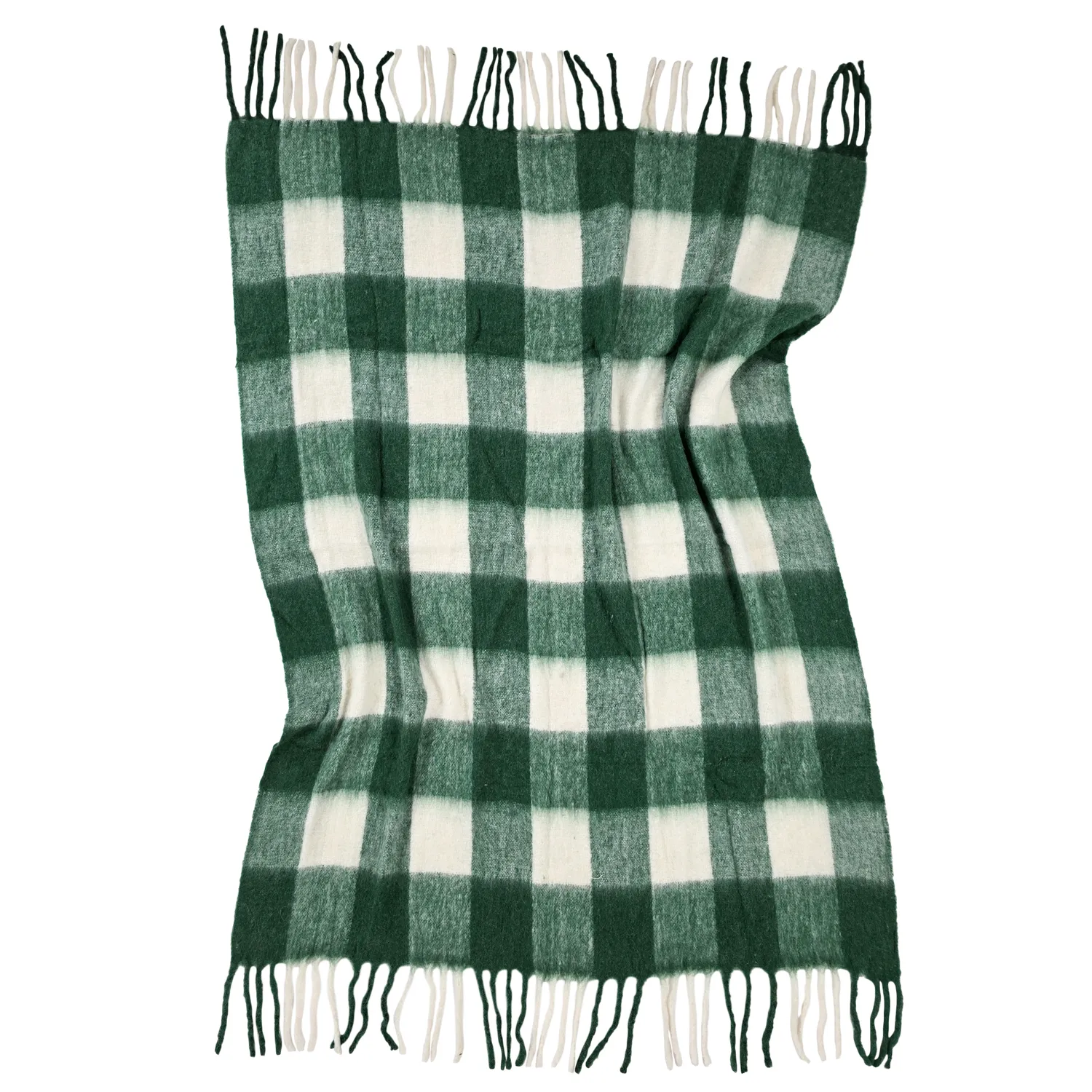 Coperte - Plaid in misto lana - Phoebe (verde)
