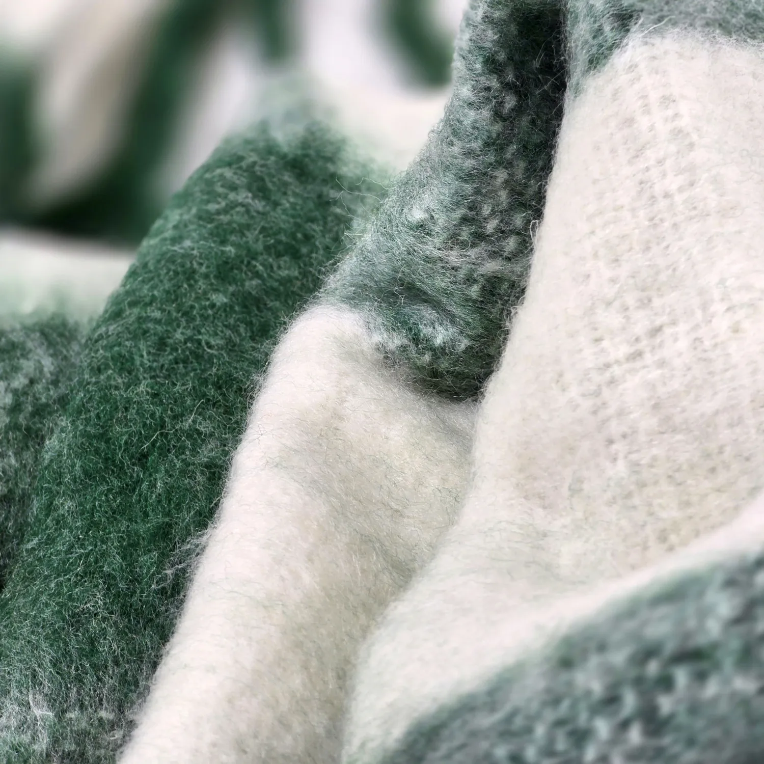 Coperte - Plaid in misto lana - Phoebe (verde)