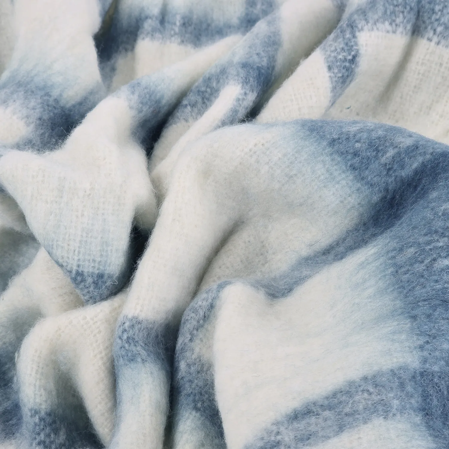 Coperte - Plaid in misto lana - Rachel (blu)