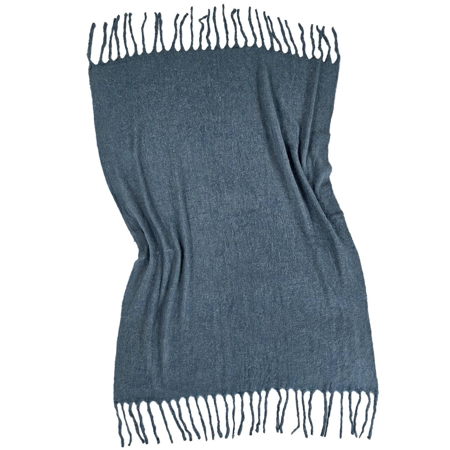 Coperte - Plaid in misto lana - Samantha (blu)