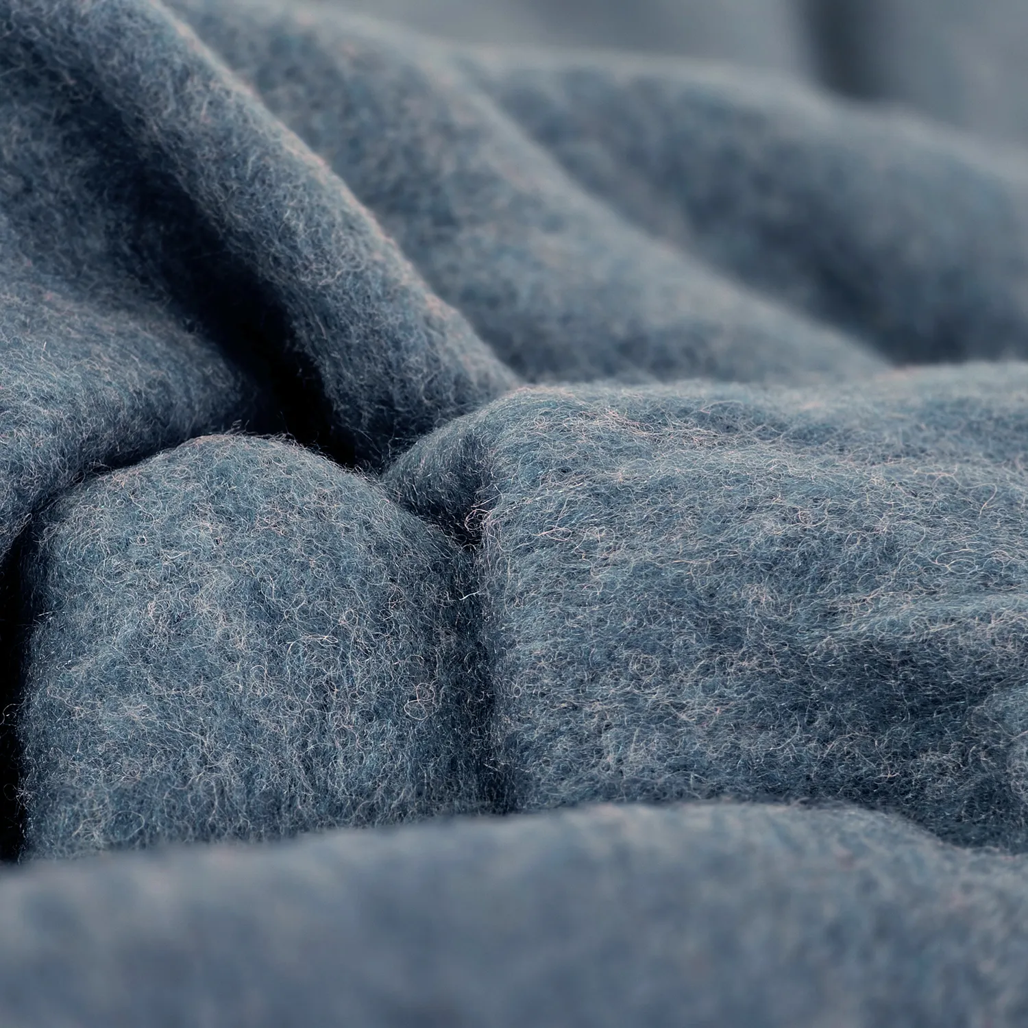 Coperte - Plaid in misto lana - Samantha (blu)