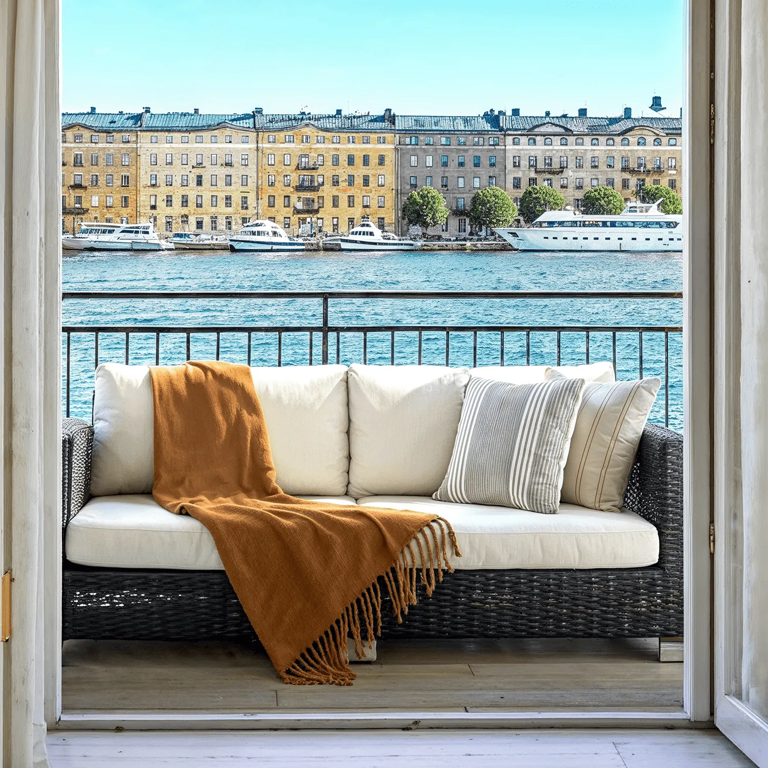 Coperte - Plaid in misto lana - Samantha (giallo)