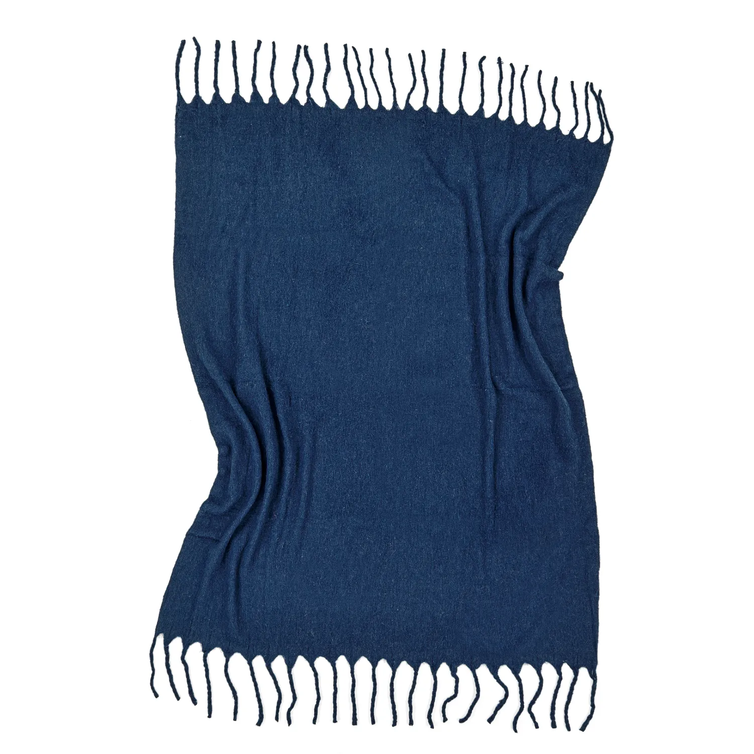 Coperte - Plaid in misto lana - Samantha (blu navy)