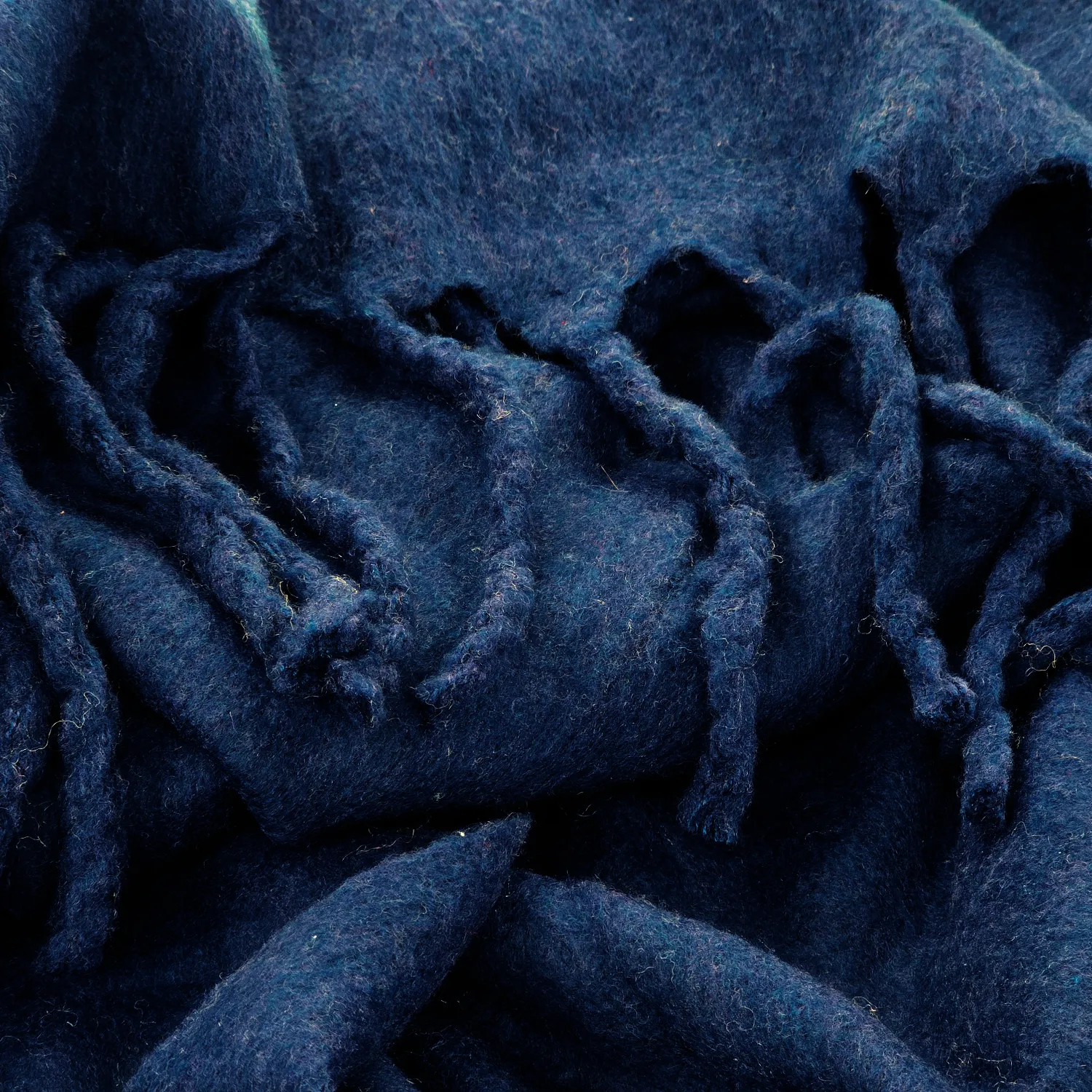 Coperte - Plaid in misto lana - Samantha (blu navy)