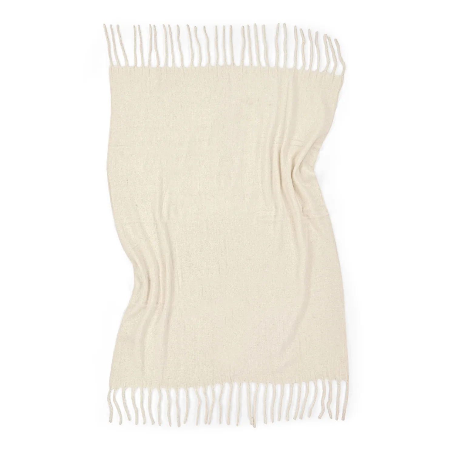 Coperte - Plaid in misto lana - Samantha (offwhite)