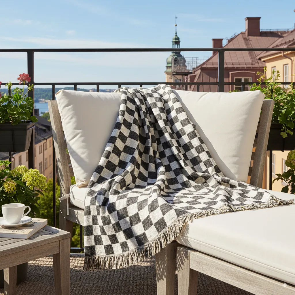 Coperte - Wallace Tapestry Blanket (bianco/nero)