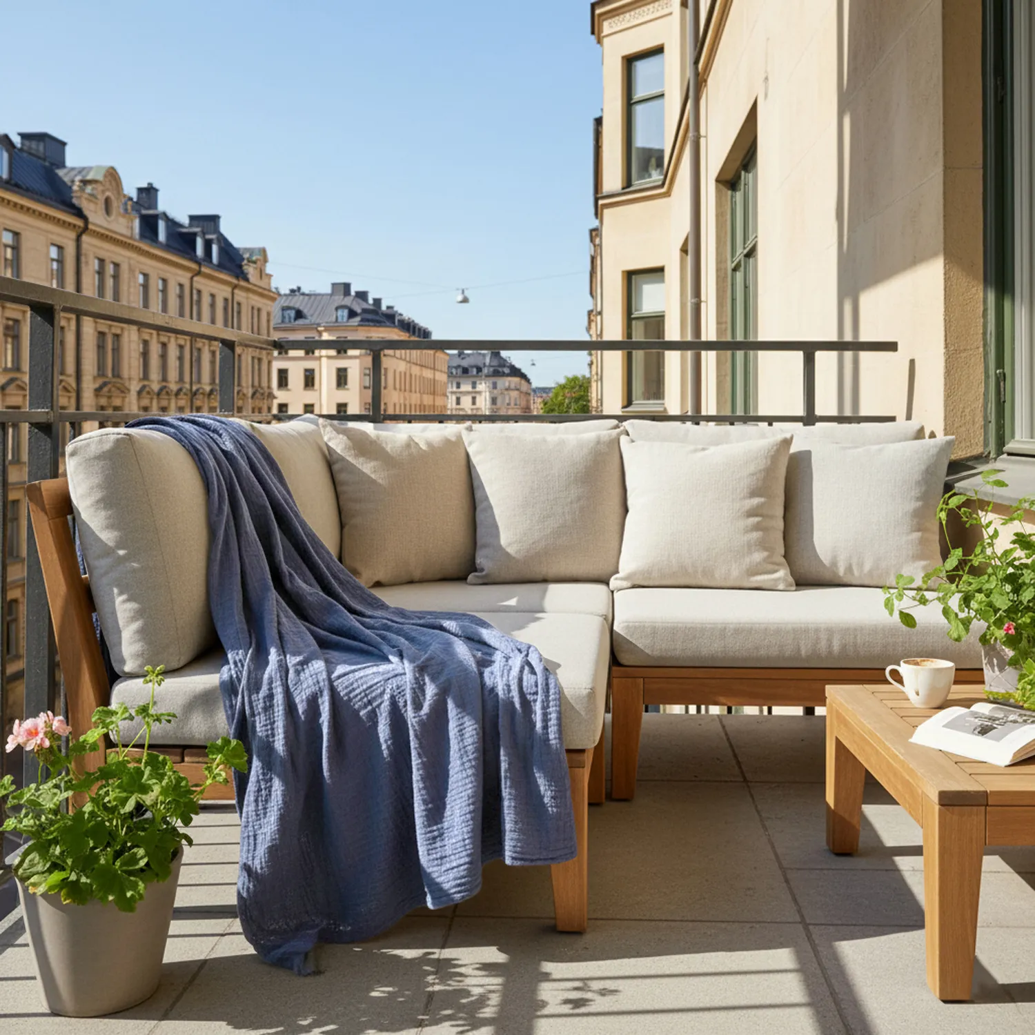 Coperte - Vanja Throw (blu scuro)