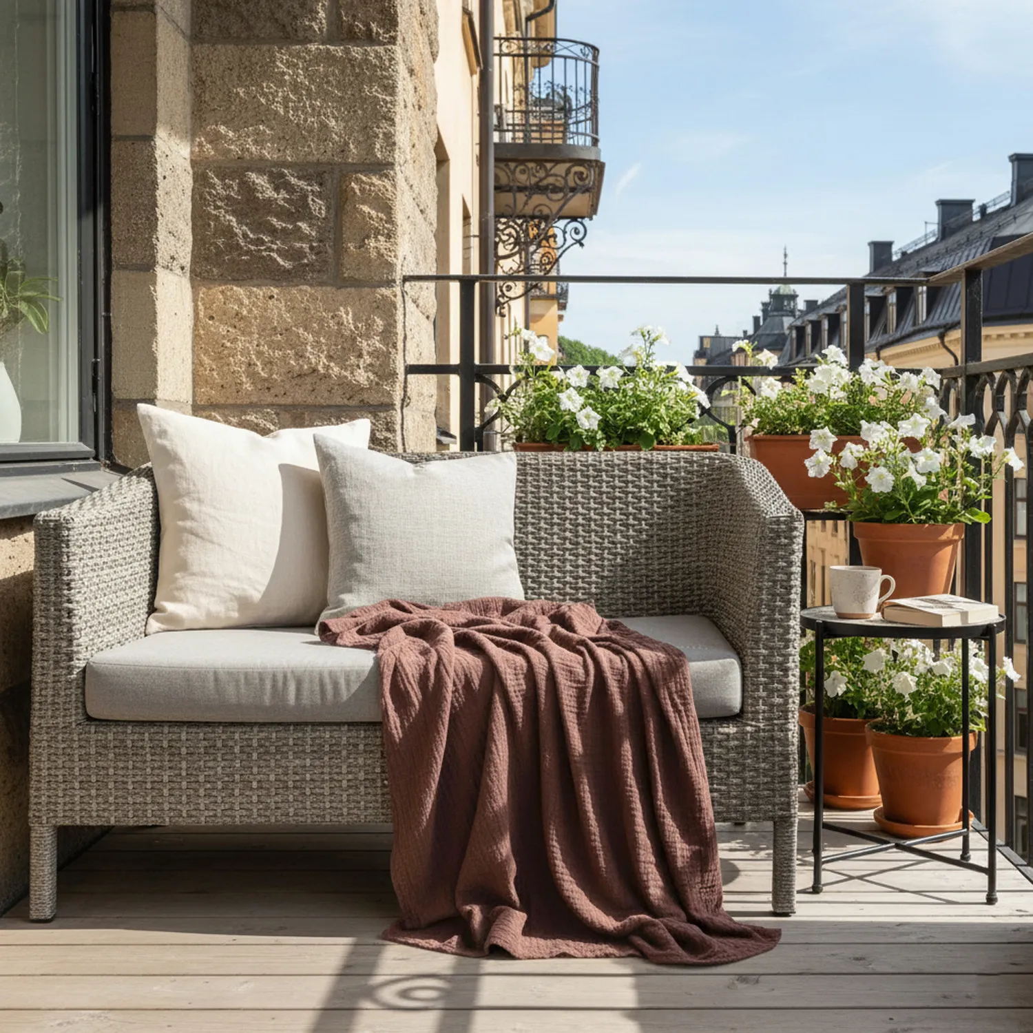 Coperte - Vanja Throw (marrone scuro)