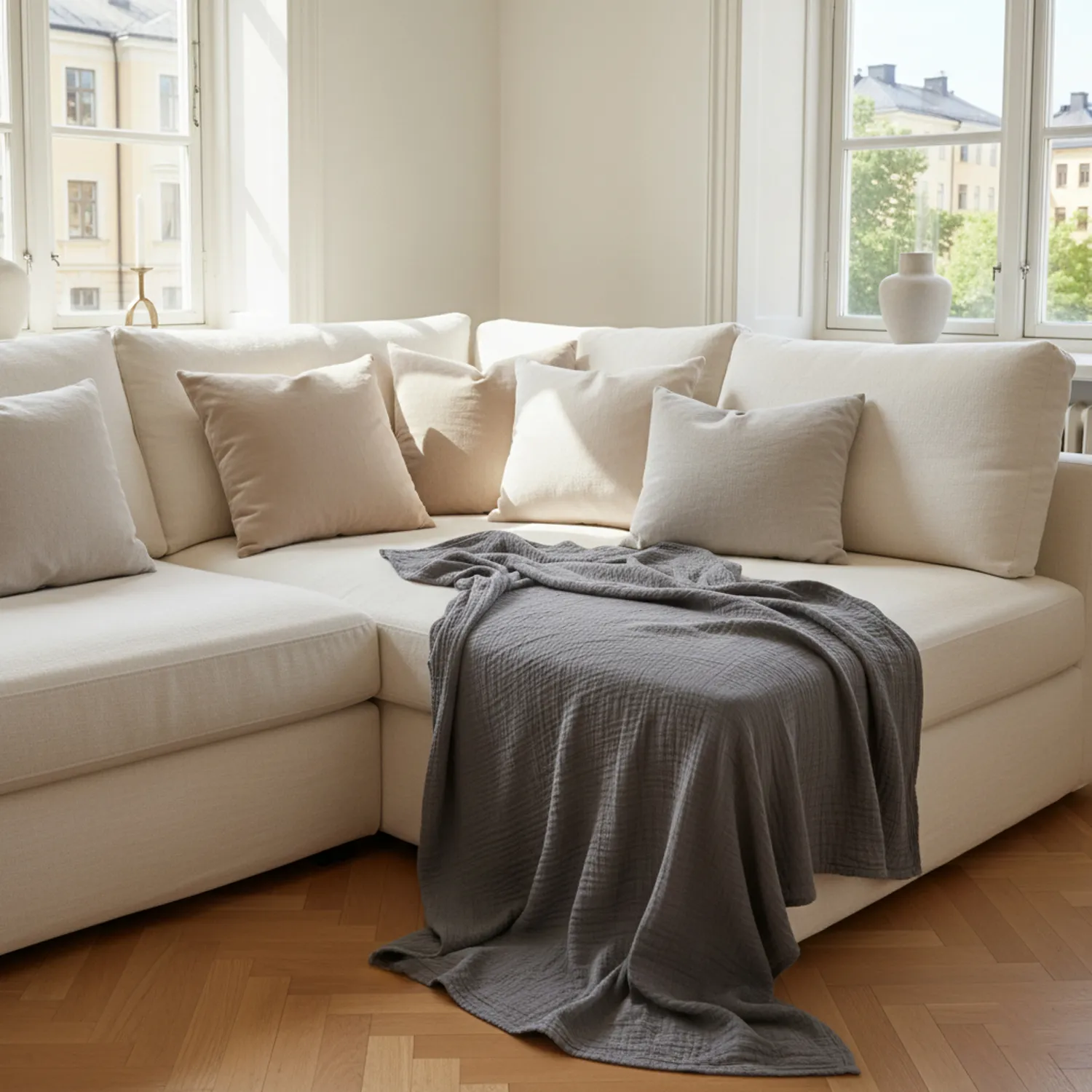 Coperte - Vanja Throw (nero)