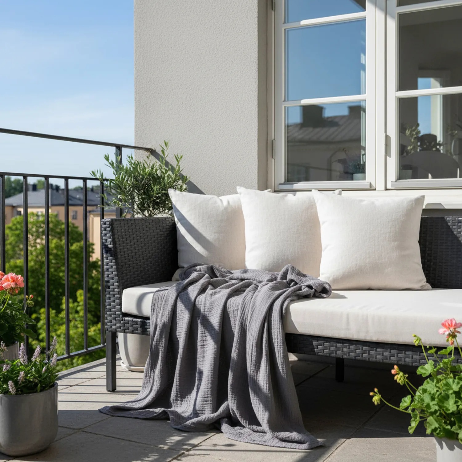 Coperte - Vanja Throw (nero)