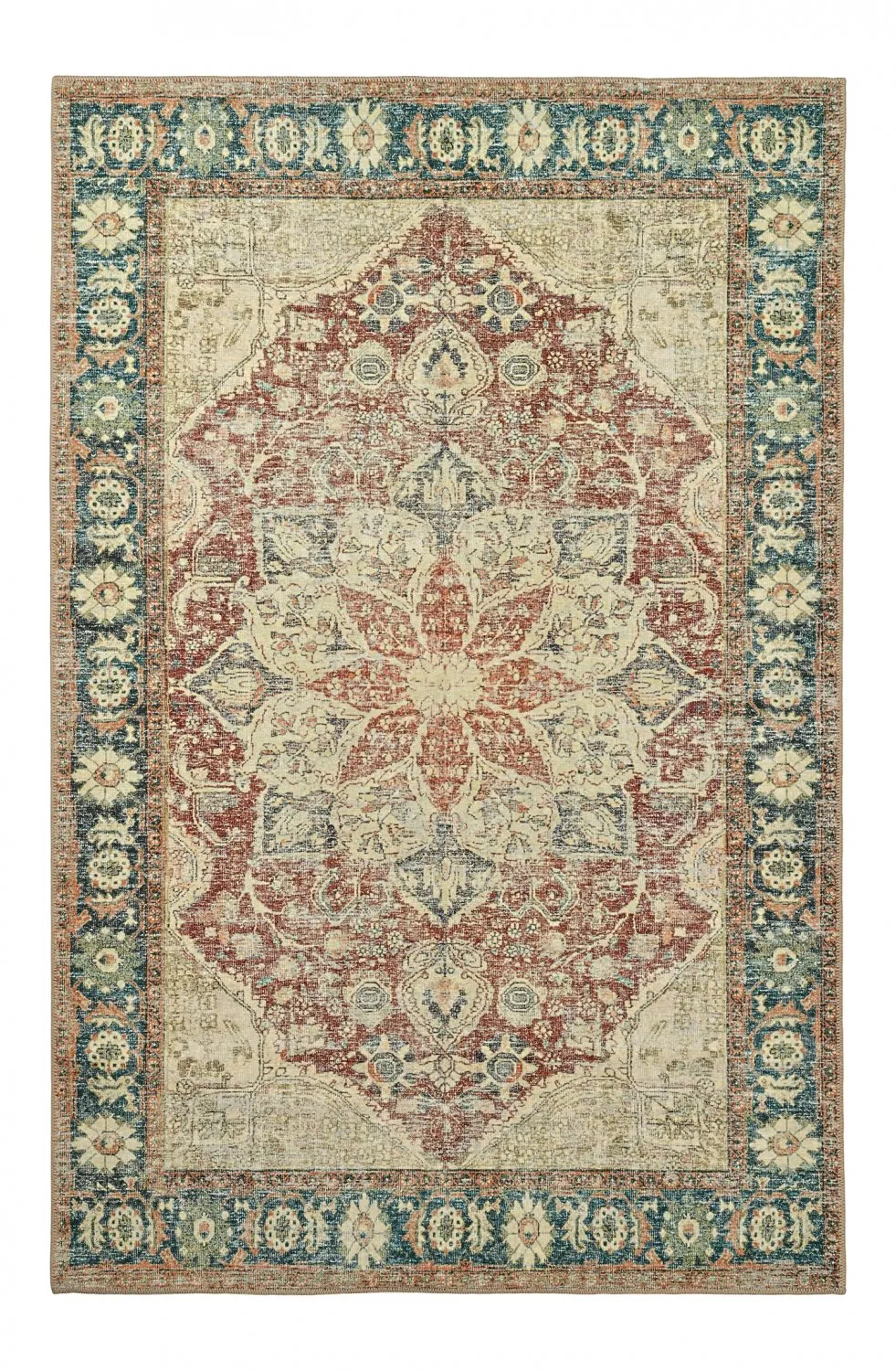 Tappeto a tessitura piatta - Alvand (rosso)