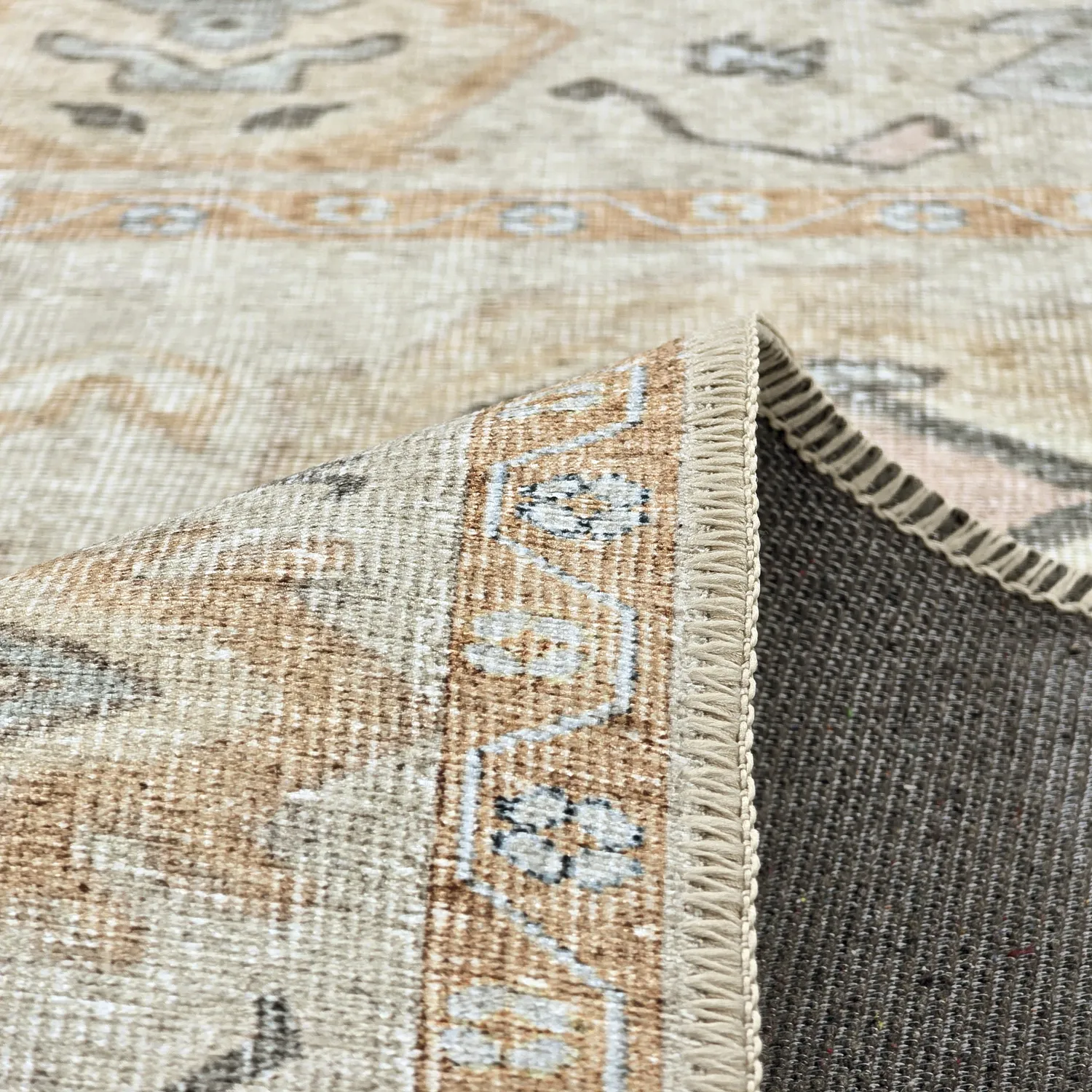 Tappeto a tessitura piatta - Amena (beige)