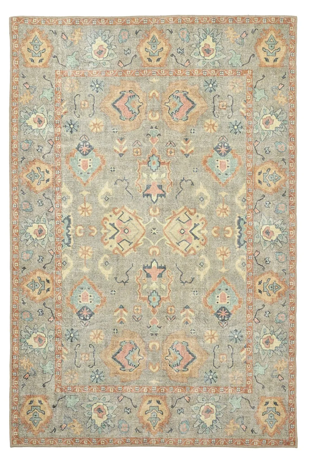 Tappeto a tessitura piatta - Amena (blu)