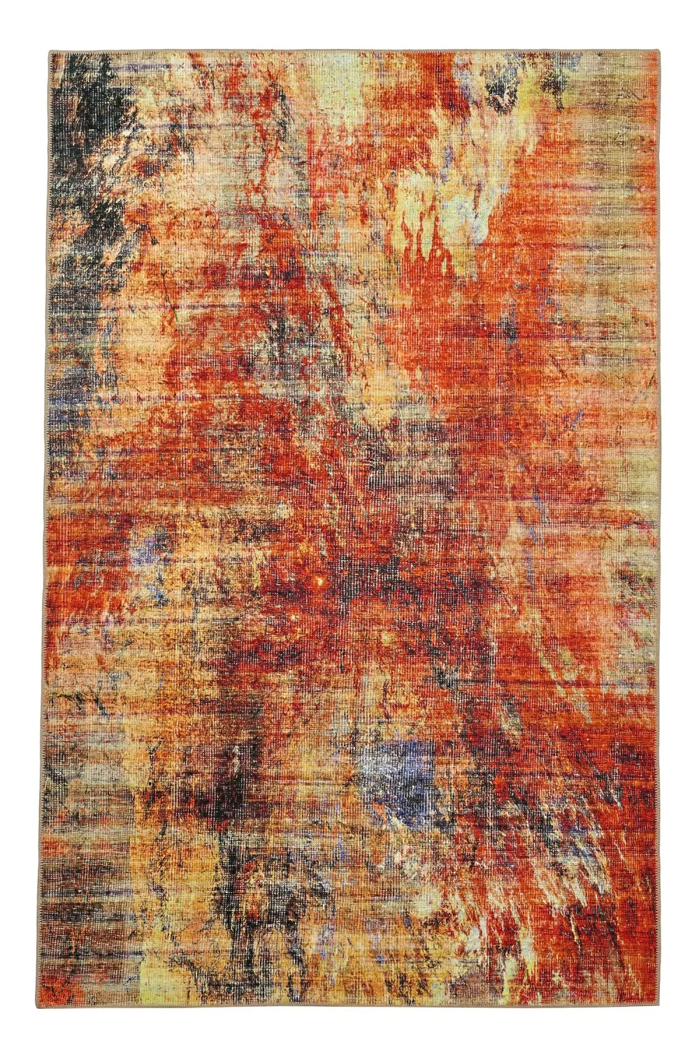 Tappeto a tessitura piatta - Bechar (rosso/multiplo)