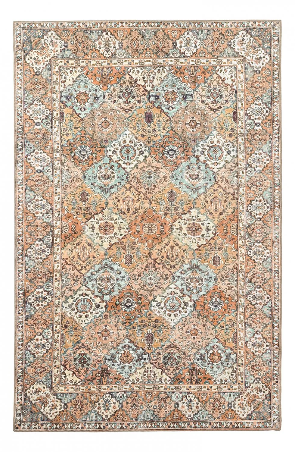 Tappeto a tessitura piatta - Berelina (beige/multicolore)