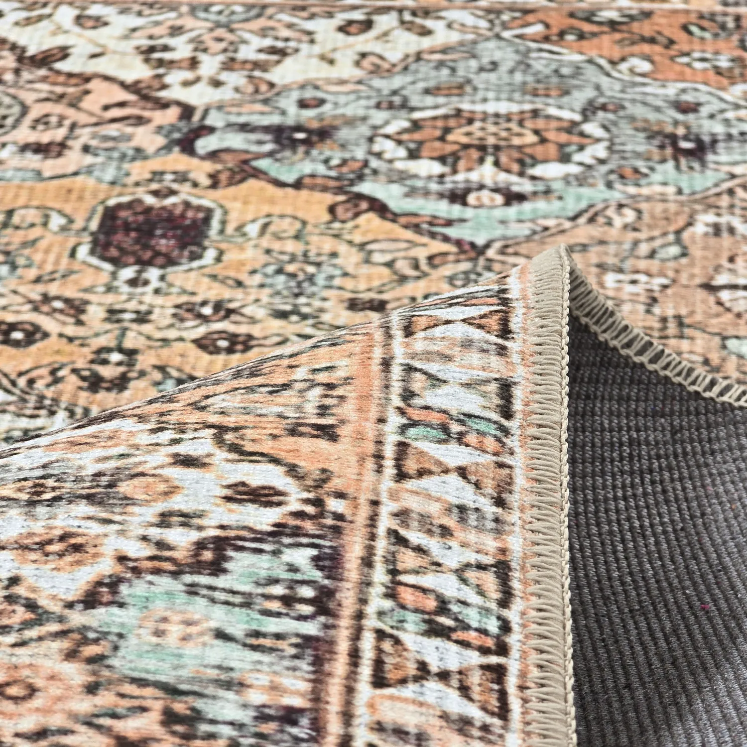 Tappeto a tessitura piatta - Berelina (beige/multicolore)