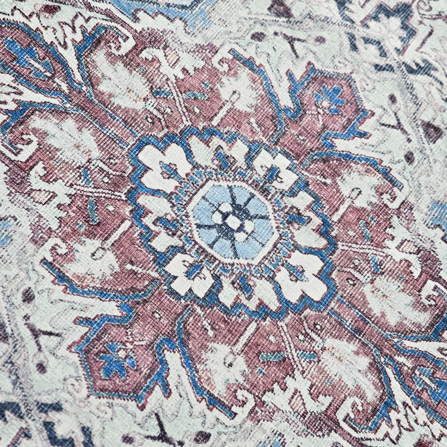 Tappeto a tessitura piatta - Birjand (blu)